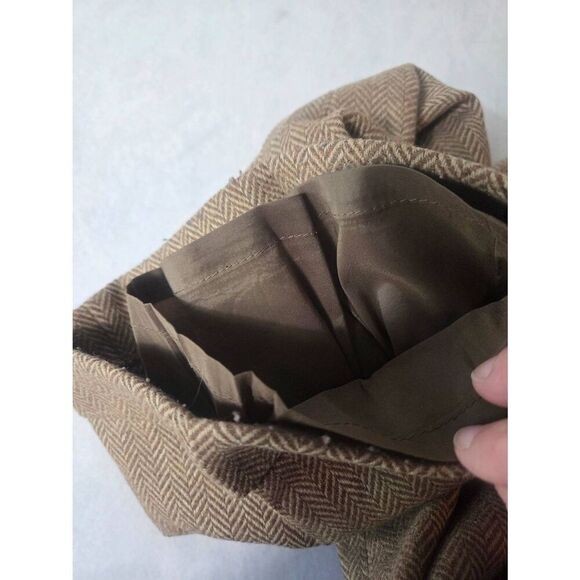 Banana Republic Wool Blend Chevron Tweed Kick Flare Dress Pants Sz 4 - Picture 5 of 7